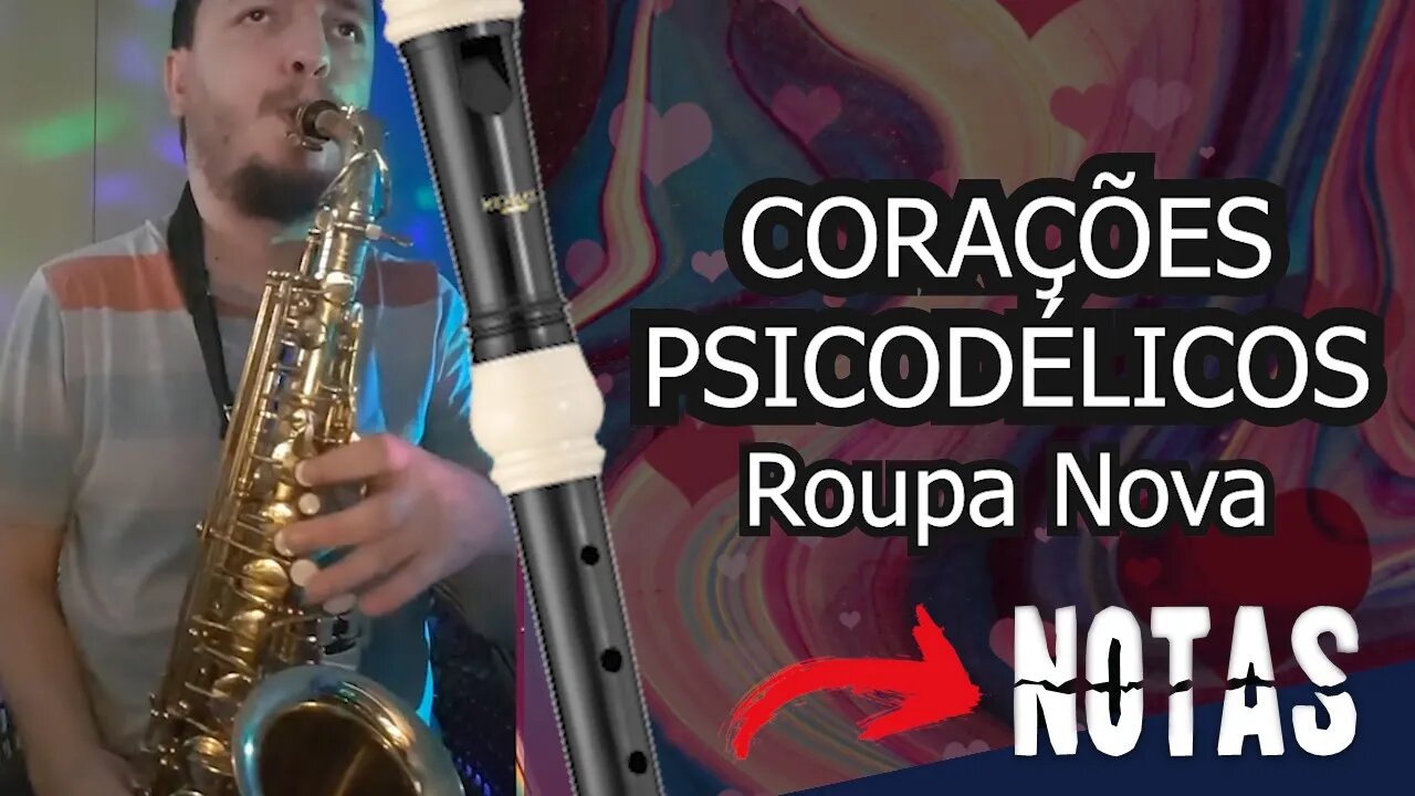 Cora Es Psicod Licos Roupa Nova Notas Para Sax Alto