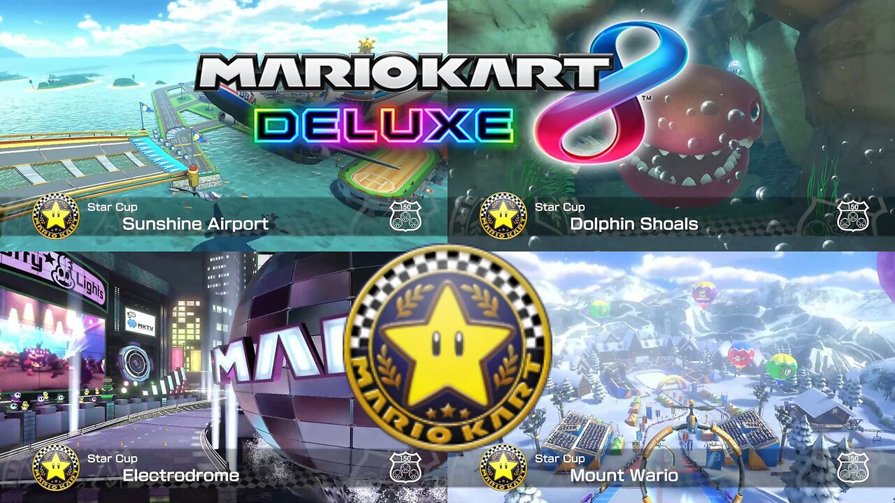 Mario Kart 8 Deluxe 150cc Star Cup 150cc Playthrough Nintendo Switch