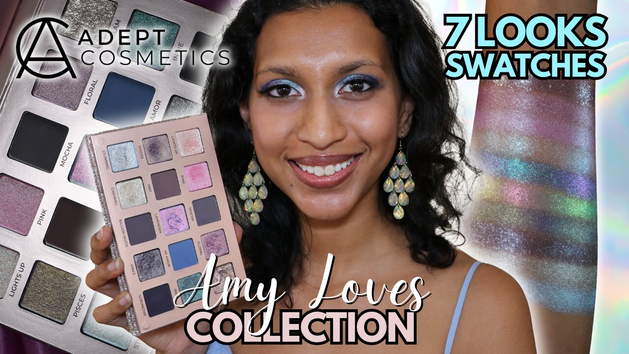 Adept X Amy Loves Review Swatches 7 Tutorials On Tan Skin