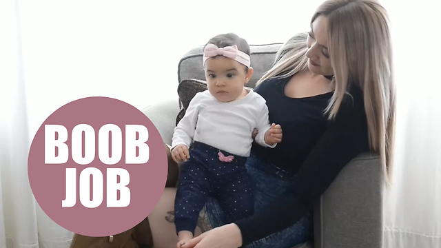 Mum Has Boob Job To Give Her Confidence To Breastfeed Her Baby