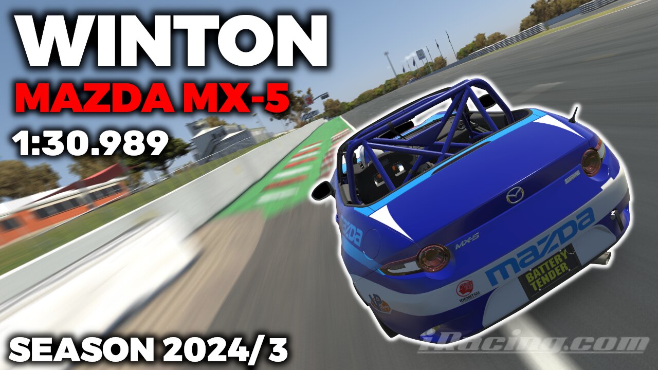 IRacing Winton National Raceway MX 5 Guide Lap Hot Lap Setup