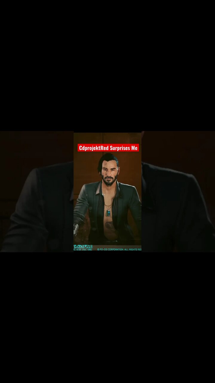 Cyberpunk 2077 John Wick Or Keanu Reeves Appears In The Mirror Out Of A