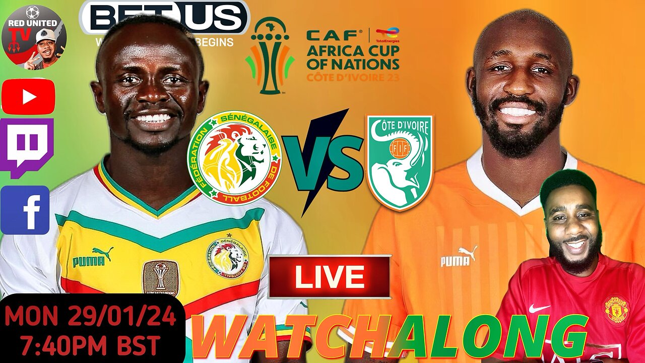 SENEGAL Vs IVORY COAST LIVE WATCHALONG AFRICAN CUP OF NATION 2024