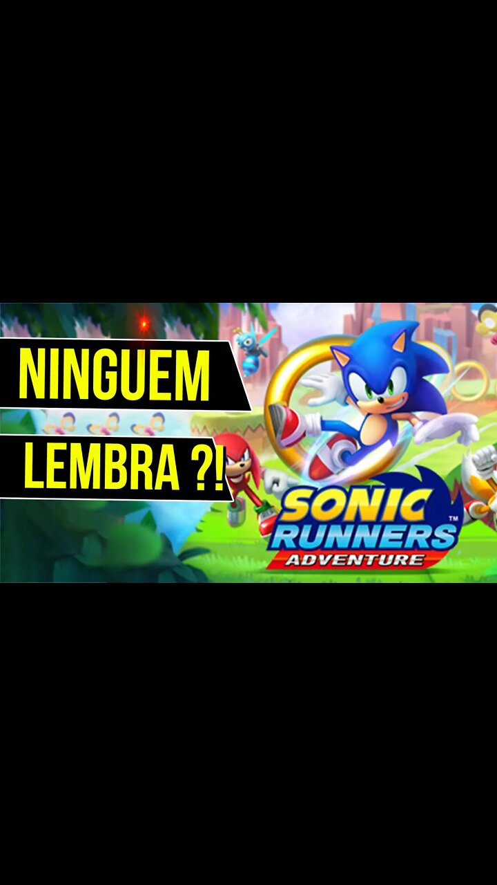 JOGO de Celular do SONIC que voce NÃO JOGOU Sonic Runners Adventures