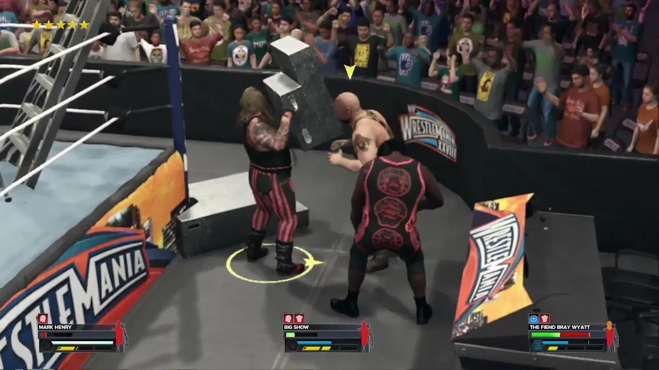 Big Show Vs Mark Henry Vs The Fiend Bray Wyatt For The Ecw Title At