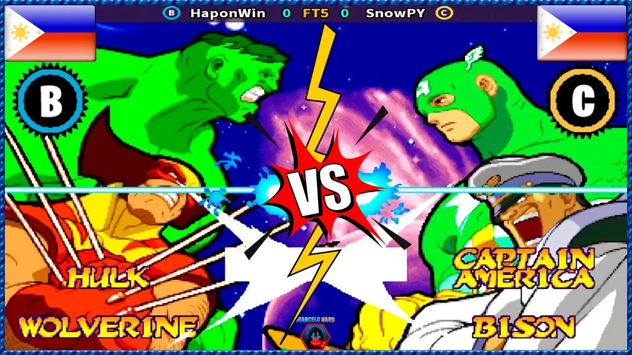 Marvel Super Heroes Vs Street Fighter HaponWin Vs SnowPY