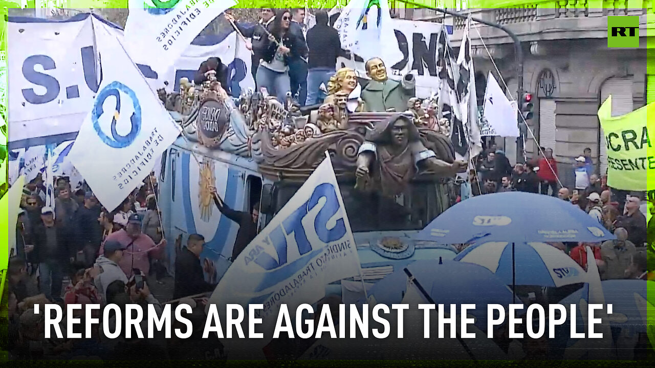 Buenos Aires Streets Flooded With Anti Milei Rally