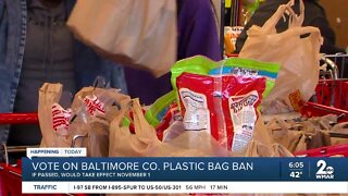 Baltimore County plastic bag ban to be voted on