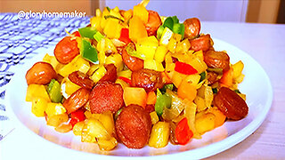STIR FRY POTATOES AND VEGGIES, SO CRISPY AND YUMMY THE CHILDREN WILL LOVE IT