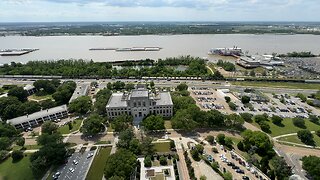 A top the Louisiana State Capitol in Baton Rouge Louisiana.