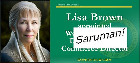 Lisa Brown is to Saruman what The Fellowship of the ring is To Spokane