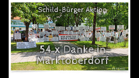 Schild-Bürger Aktion in Marktoberdorf am 09-07-2022