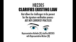 HB2305 - Clarifies Existing Law