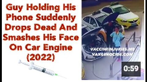 Guy Holding His Phone Suddenly Drops Dead And Smashes His Face On Car Engine 💉(2022)