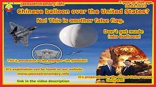 Chinese balloon over USA?! No! This is another false flag. Don't get made into balloon!