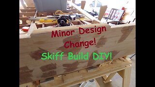 Minor Design Change, Flats Skiff Boat Build - April 2021