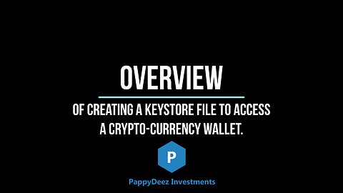 Overview of Creating a Keystore File to Access a Cryptocurrency Wallet