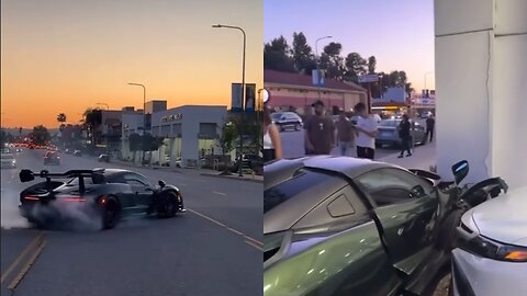 $1.4 Million McLaren Senna Crashes Into Building While Trying to Show Off