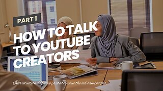 How to Talk to YouTube Creators About Making Money