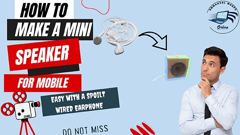 How to make a speaker with an old earphone - step by step