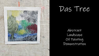 "Das Tree" Abstract Landscape Oil Painting Demonstration #forsale