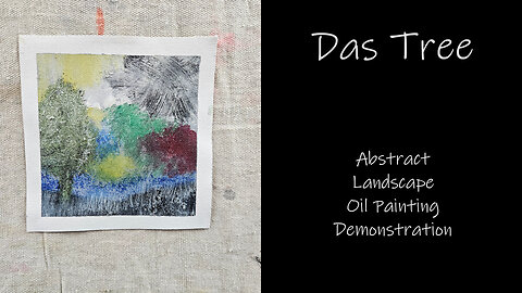 "Das Tree" Abstract Landscape Oil Painting Demonstration #forsale