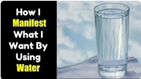 SAY This Before Drinking Water and Everything Will Come True For You