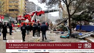 Powerful quake rocks Turkey and Syria, kills more than 1,300