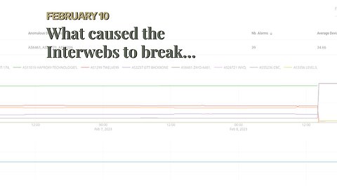 What caused the Interwebs to break…