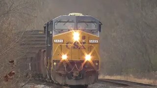 CSX M370 Manifest Mixed Freight Train from Lodi, Ohio November 4, 2023