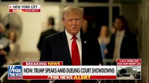 Trump Speaks About Trial