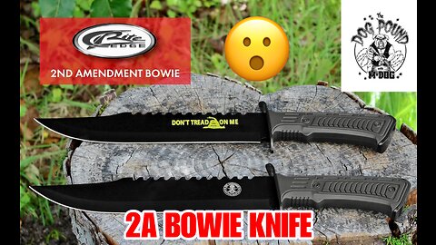 KNIFE REVIEW! 2ND AMENDMENT BOWIE KNIFE!