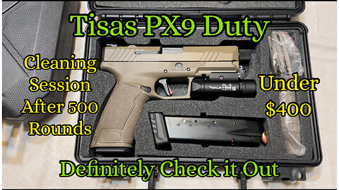 Tisas PX9 Gen 3 Duty size Treated Barrel Cleaning it After 500+ Rounds #FYP