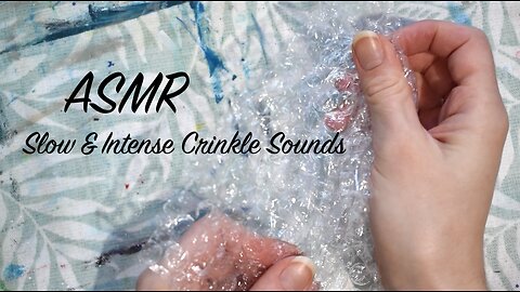 ASMR Crinkle and Squeaky Sounds for Sleep (No talking)