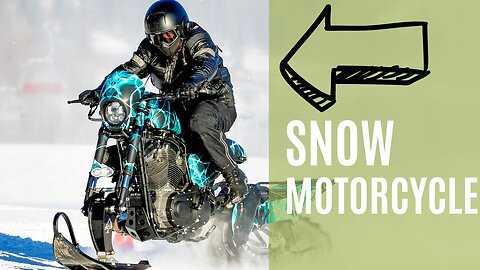 Off-road snow motorcycle