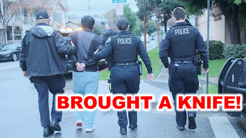 Predator Brings KNIFE. Gets Arrested! ft Trilogy Media (Los Angeles, CA)