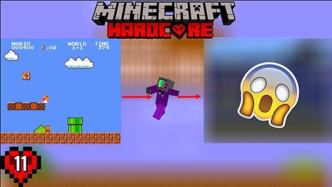 I Built Super Mario Bros 1985 game in Minecraft Hardcore!!! MCH ep. #11