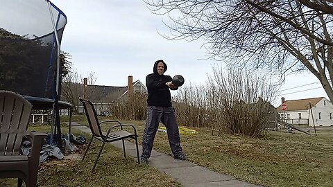 360 - 50 LB Kettlebell Swings 15 Minutes.Working Into 1,055 Swings In 55 Minutes Feb 27th.