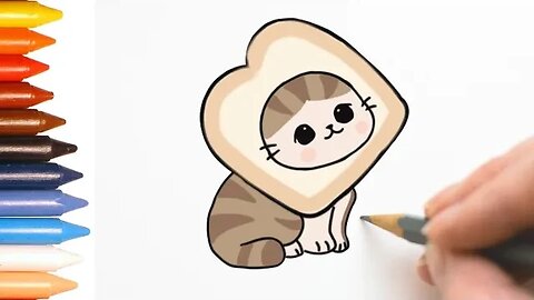 COMO DESENHAR GATO KAWAII FÁCIL