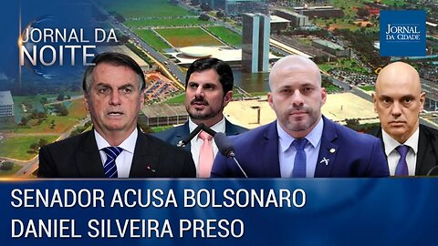 Senador acusa Bolsonaro / Daniel Silveira preso - Jornal da Noite 02/02/2023
