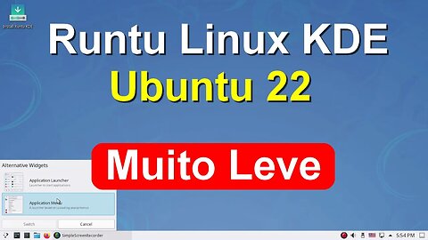Runtu Kde Linux Russo base Ubuntu LTS Enxuto, rápido, leve e estável. 9.3 no Distrowatch