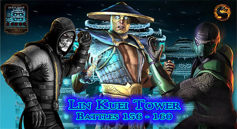 MK Mobile. LIN KUEI Tower Battles 156 - 160