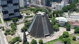 the area of metropolitan cathedral at rio de janeiro brazil SBV 347272079 HD