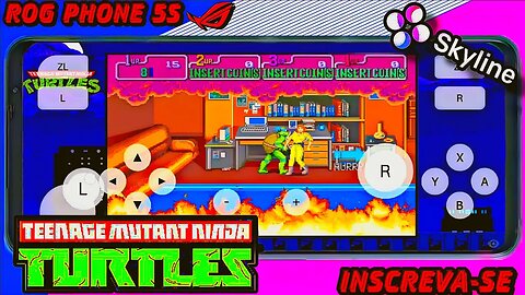 TEENAGE MUTANT NINJA TURTLES: THE COWABUNGA - Game Play no Skyline Emulator Switch - SD888 PLUS/8GB