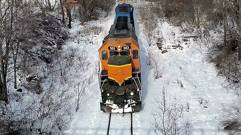 Over The Top, Looking Down At Blood Or Hopefully Just Red Paint! #trains #trainvideo | Jason Asselin