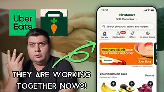 UberEats and Instacart are Working Together Now?! New Partnership is Born!