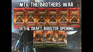 Magic The Gathering The Brothers War Set & Draft Booster Pack Openings - MULTIPLE AWESOME MYTHICS!