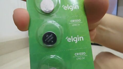 Bateria de litio CR1220 cartela com 5 unidades 3v Elgin, Elgin, Baterias