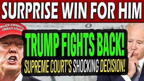 Massive Win For Him - Trump's Shocking Press Briefing After Scotus Eligibility Ruling