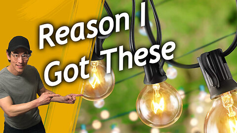 Why I Got These Incandescent G40 Clear Bulbs String Lights, Product Links